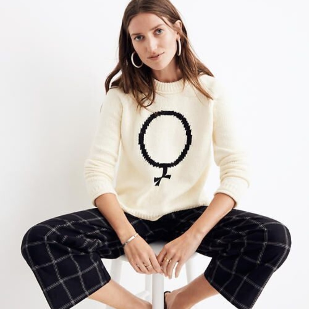 Madewell Female Symbol Knit Pullover Sweater M